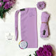 Lilac Half Niqab Set (HB-54)