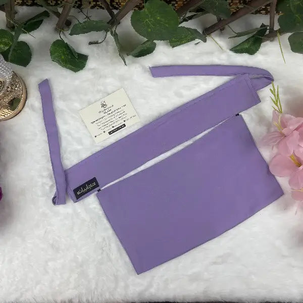 Lilac Saudi Niqab HB-5 – Double Georgette Fabric by Hijabiyana By Pumpitup.pk