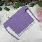 Lilac Saudi Niqab with Beads HB-6 – Double Georgette Fabric by Hijabiyana By Pumpitup.pk