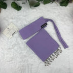 Lilac Saudi Niqab with Beads HB-6 – Double Georgette Fabric by Hijabiyana By Pumpitup.pk