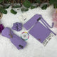 Lilac Saudi Niqab with Beads Set (HB-8)
