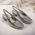 Metallic Gala Gleam Slingback Block Heel PIU_215