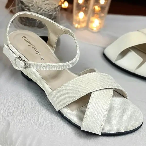 Midnight Beige floral wedge sandals for women with a 2.5-inch heel, PIU_293