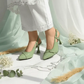 Mint Gloss Heels Pump PIU_192 patent ladies shoes PumpItUp.pk