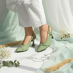 Mint Gloss Heels Pump PIU_192 patent ladies shoes PumpItUp.pk