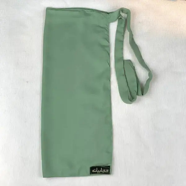 Mint Half Niqab HB-65 – Lightweight Double Georgette Modest Wear by Hijabiyana