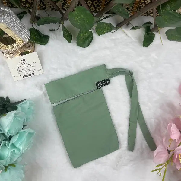 Mint Saudi Niqab HB-25 – Double Georgette Fabric by Hijabiyana By Pumpitup.pk