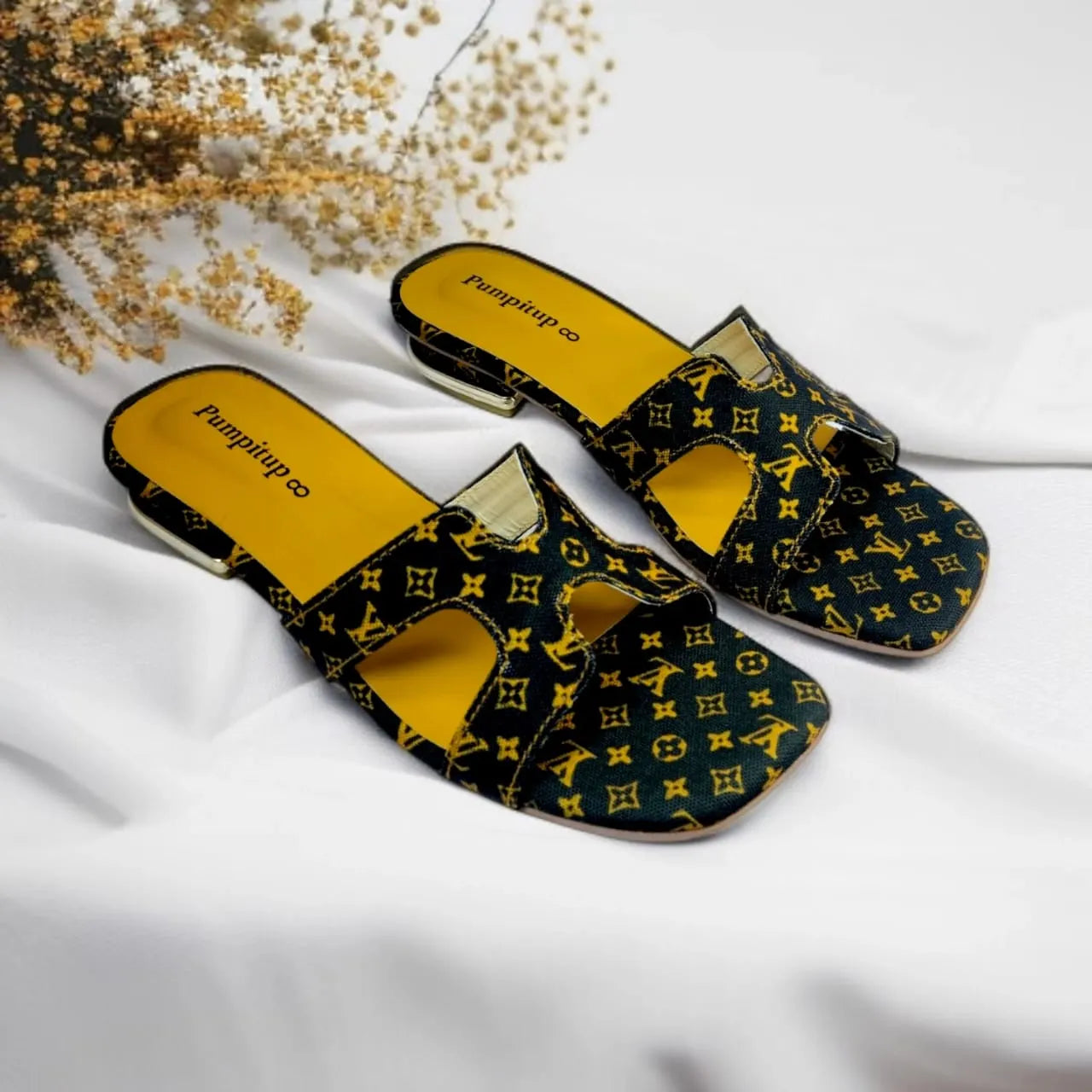 Mustard Hermes_LV Block heel Sandal PIU_155