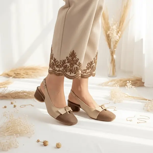 NB Bow Legacy Slingback PIU_216 Imported Sofa Rexine ladies shoes PumpItUp.pk