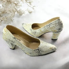 OFF White Chunky Block Heel Pump PIU_138 Amarah rexine ladies shoes PumpItUp.pk