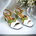 Olive Charm Block Heels Sandal PIU_193