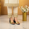 Opulence Gold-Dipped Slingback PIU_268 PIU_268 sweet & french gold rexine ladies shoes PumpItUp.pk