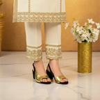Opulence Gold-Dipped Slingback PIU_268 PIU_268 sweet & french gold rexine ladies shoes PumpItUp.pk