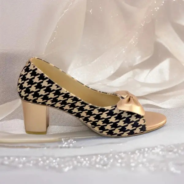 Peach Royale Peep Toe Block Heel PIU_180