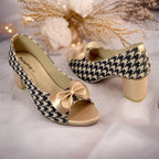 Peach Royale Peep Toe Block Heel PIU_180