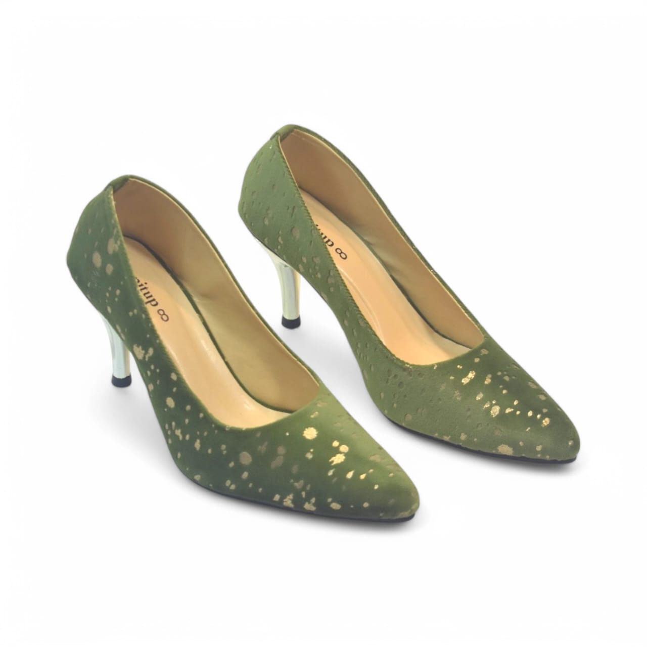 Pine Green Stiletto Heel Pump PIU_149