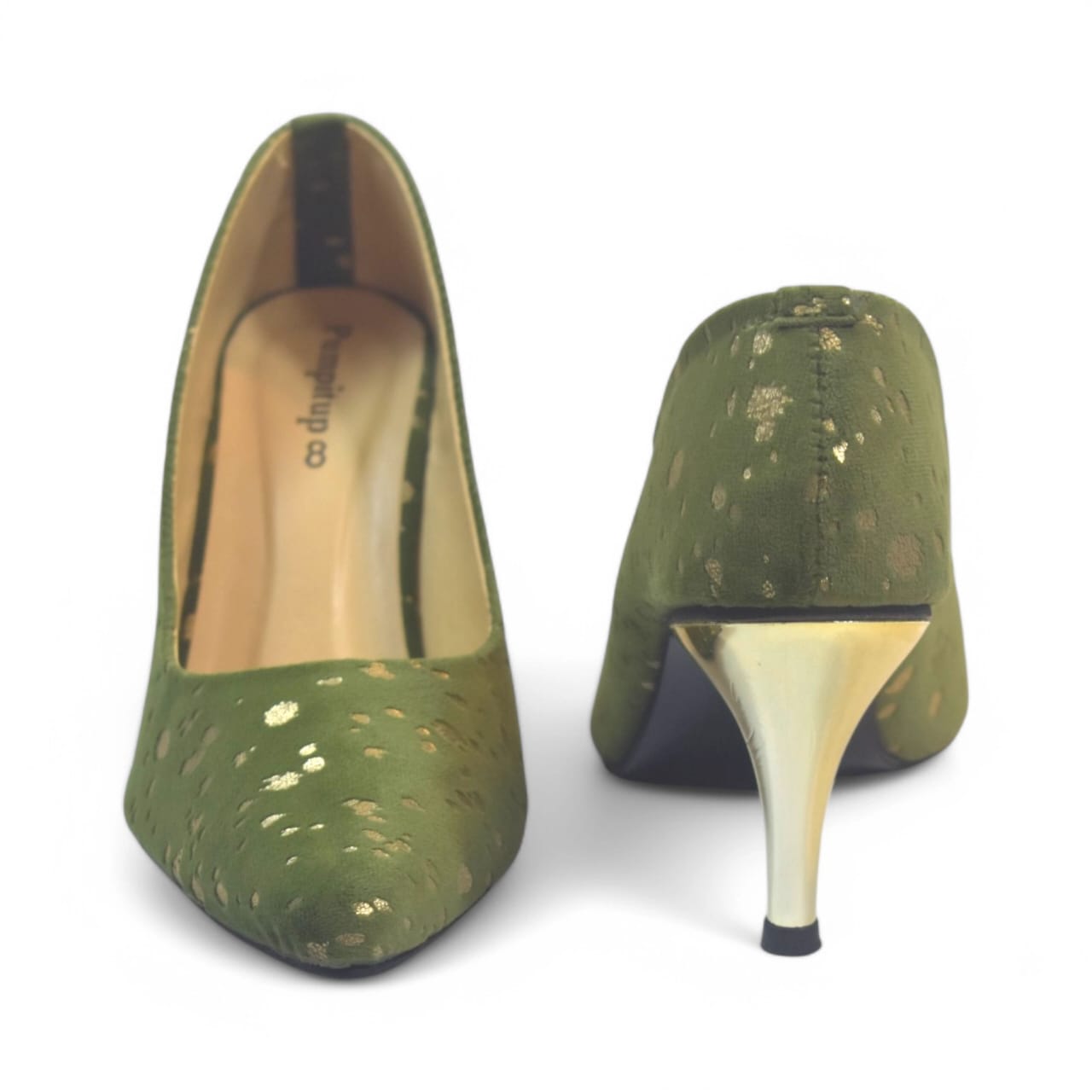 Pine Green Stiletto Heel Pump PIU_149