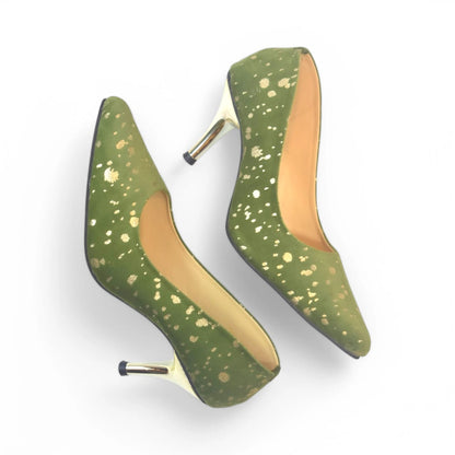 Pine Green Stiletto Heel Pump PIU_149