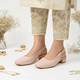 Pink Sleek Solace Slingback Block Heel PIU_210
