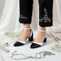 Pointed Ankle Strap Block Heel Pump PIU_248 Sofa Rexine ladies shoes PumpItUp.pk