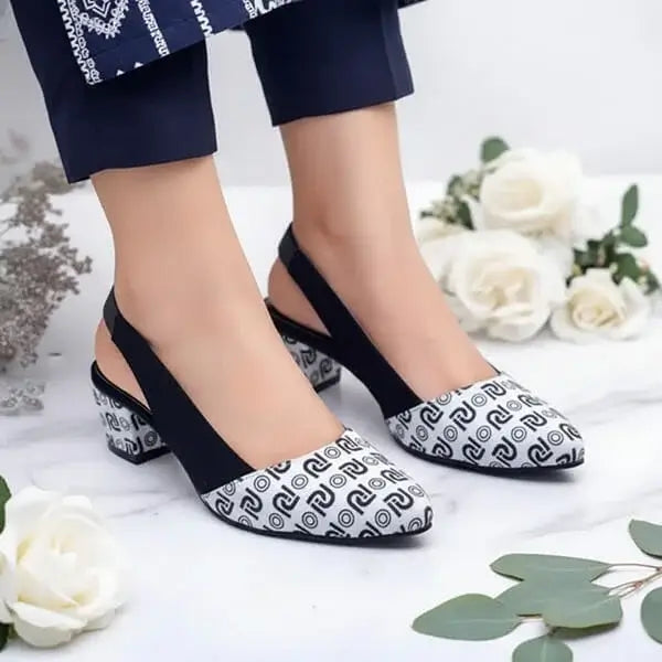 Pumpitup Signature Block Heel PIU_205 Sweet Amarah Rexine ladies shoes PumpItUp.pk