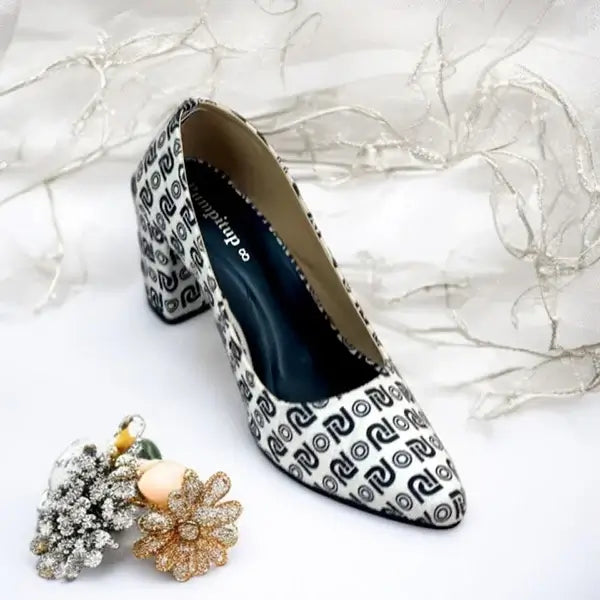 Pumpitup Signature Block Heels PIU_244 Amarah rexine ladies shoes PumpItUp.pk