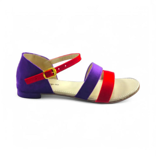 Purple & Red Casual Flat Sandal PIU_47