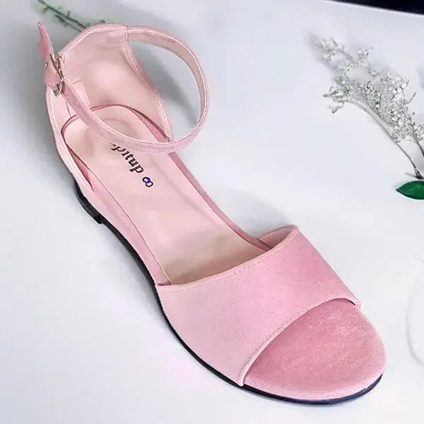 Side View of Rustelle Roselle Pink Wedges PIU_290 - Women Wedge Sandals Pakistan
