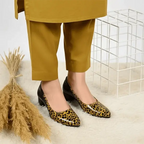 Sable Mocha Block Heel PIU 257 patent rexine ladies shoes pumpitup.pk