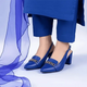 Sapphire Dove Slingback Block Heel PIU_259