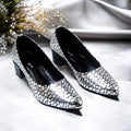 Silver Auric Scales Block Heel PIU_187