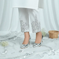 Silver Reflected Comfy Pencil Heel Pump PIU_50 Silver Shine Patent Rexine ladies shoes PumpItUp.pk