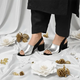 Silver Rush Slingback Block Heel Sandal PIU_188