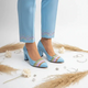 Sky Blue Aurora Glow Block Heel PIU_185