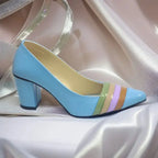Sky Blue Aurora Glow Block Heel PIU_185