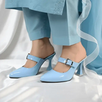 Sky Gloss Heels Pump PIU_190 patent ladies shoes PumpItUp.pk