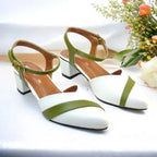 White Grace Block Heels PIU_199