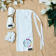 White Half Niqab Set (HB-64)