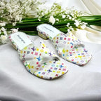 White Hermes_LV Block heel Sandal 