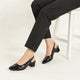 Wine Black Patent Mesh Slingback PIU_283