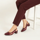 Wine Mehroon Patent Mesh Slingback PIU_282