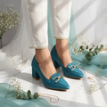 Zink Grace Mode Block Heels PIU_237 Lacra Rexine ladies shoes PumpItUp.pk